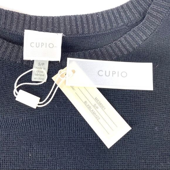Cupio NWT black sweater with sparkle ruffles - s - Picture 4 of 11